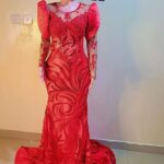 After Wedding dress made with hand beaded lace